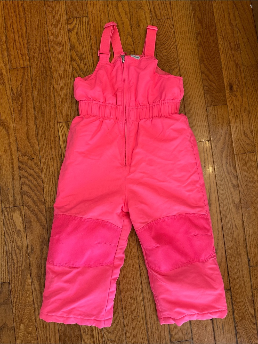 Healthtex Toddler Girl Neon Pink Insulated Snow Overalls - 3T